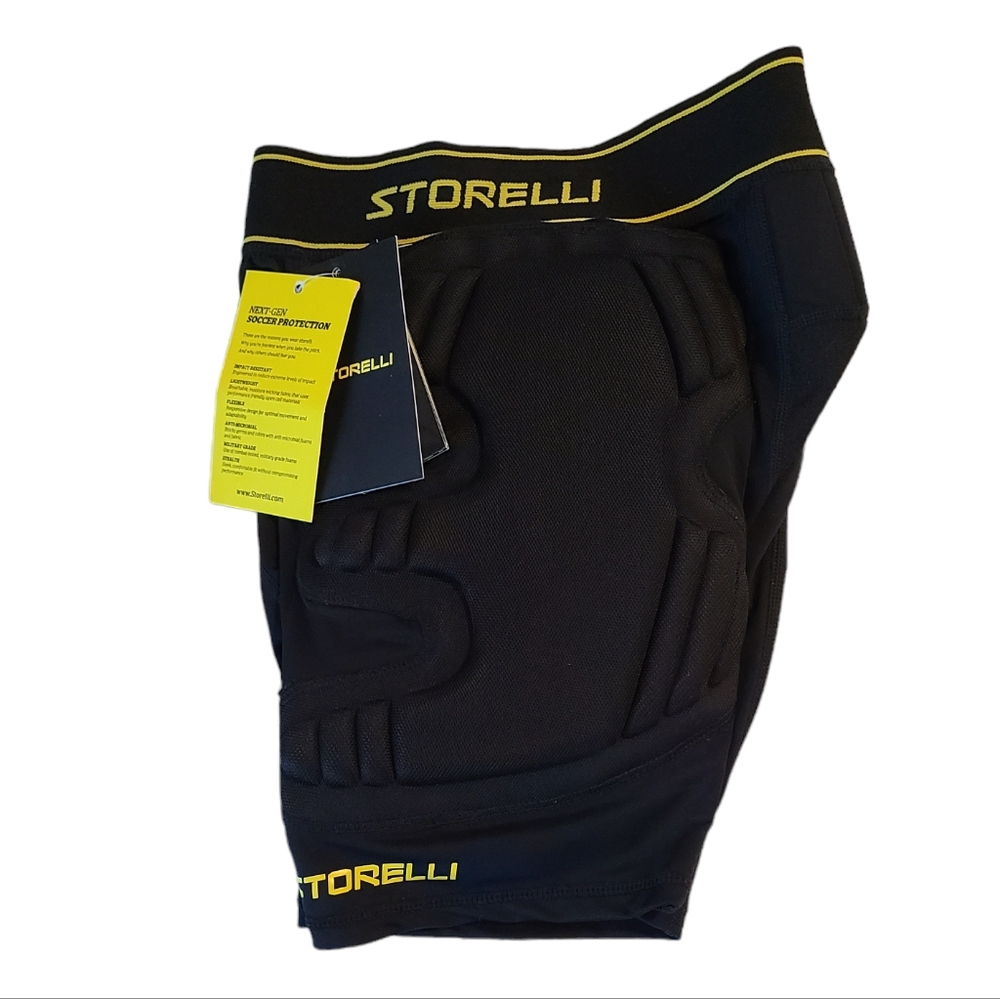 Storelli Bodyshield Black Padded Soccer Shorts Size S